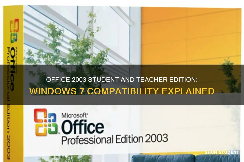is office 2003 student and teacher compatible with windows 7