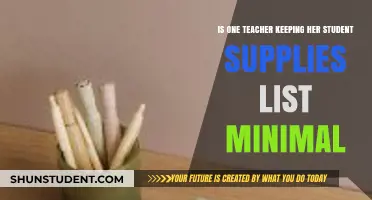 Minimalist Classroom: One Teacher's Approach to Student Supplies