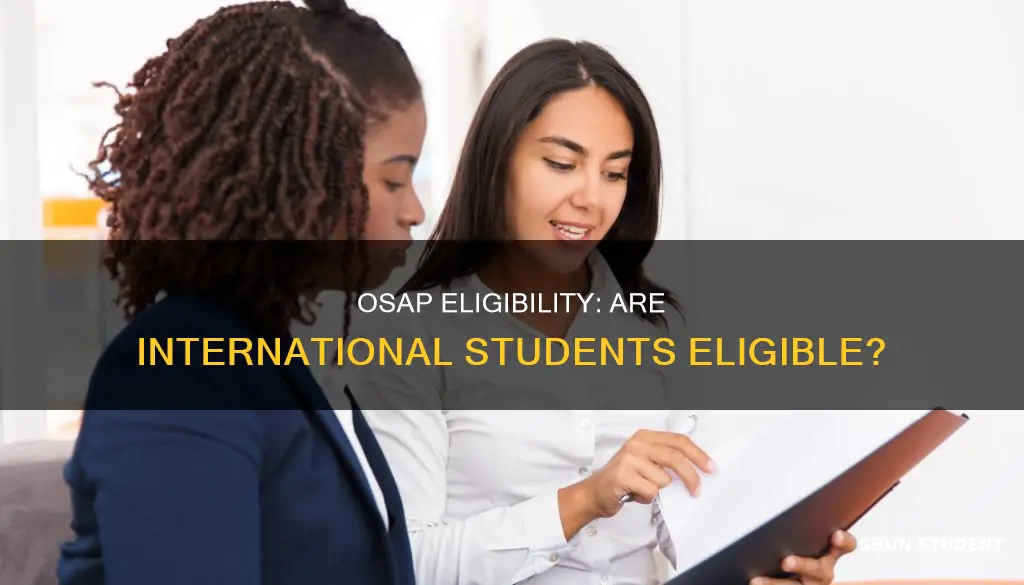 is osap for international students