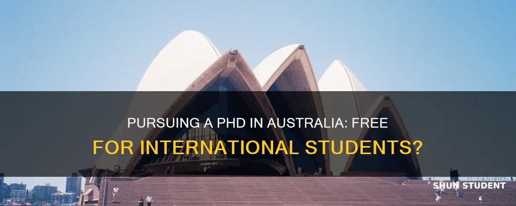 is phd free in australia for international students