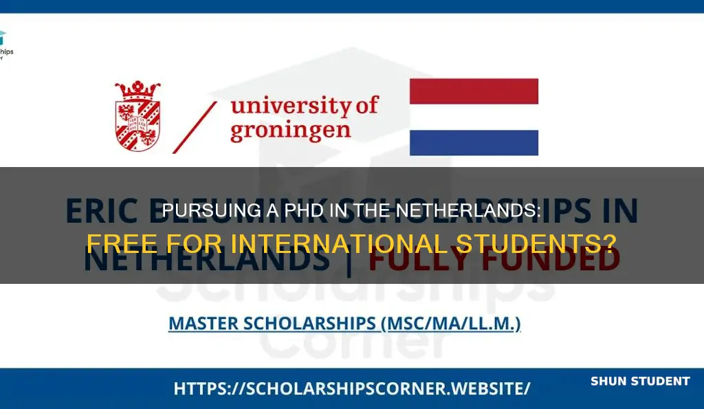 is phd free in netherlands for international students