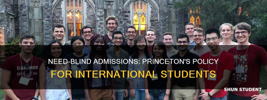 is princeton university need blind for international students