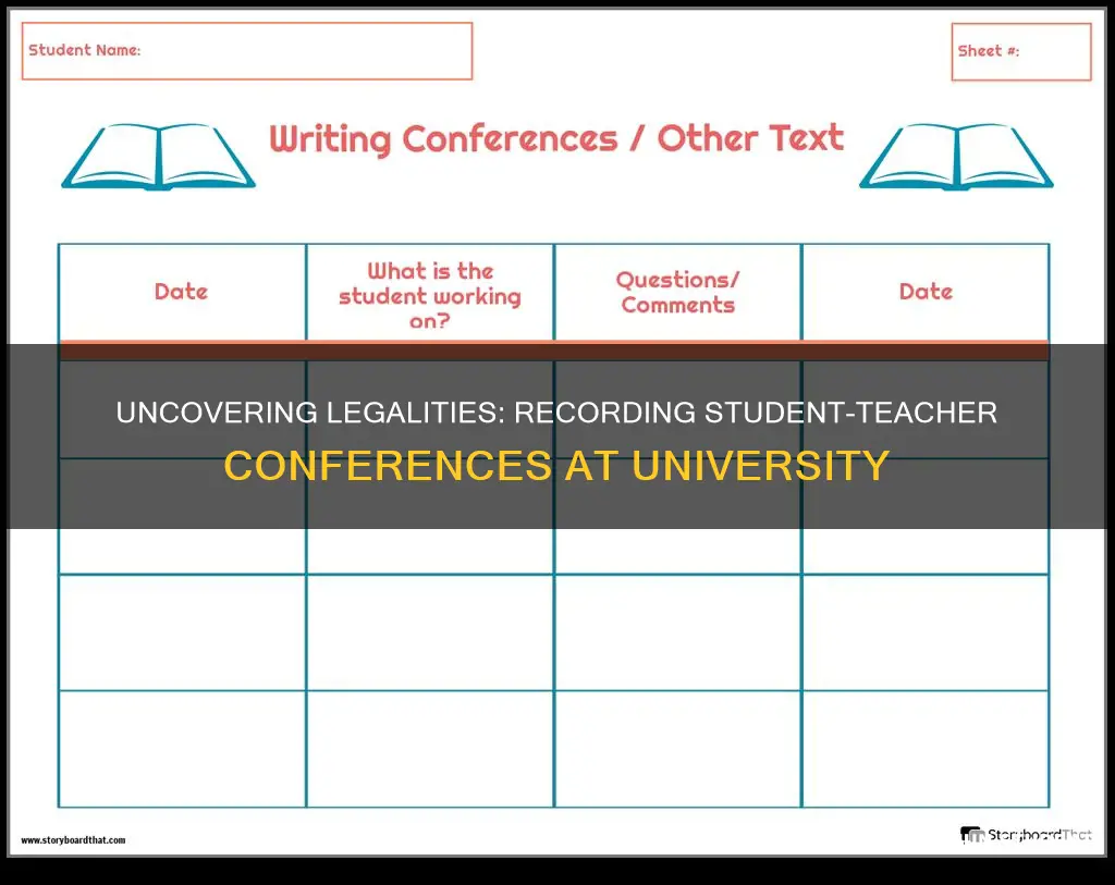 is recording a student teacher conference illegal university