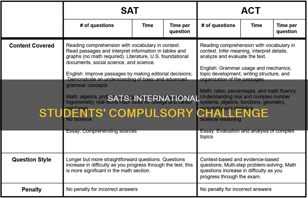 is sat compulsory for international students