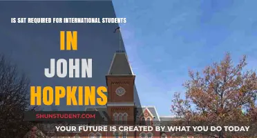 Johns Hopkins: SAT Requirements for International Students