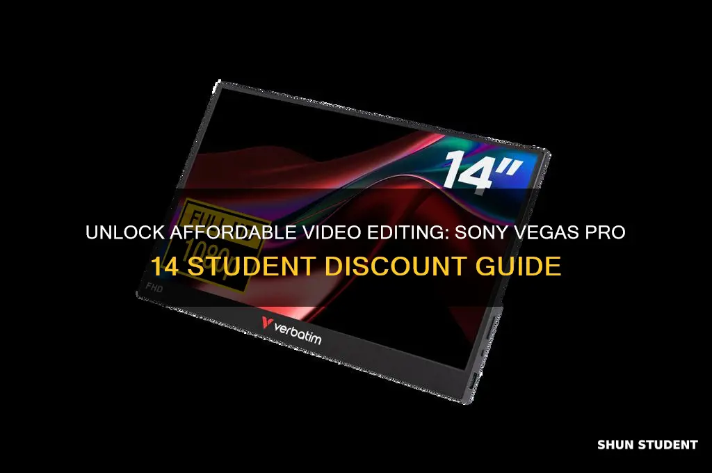 is sony vegas pro 14 student discount