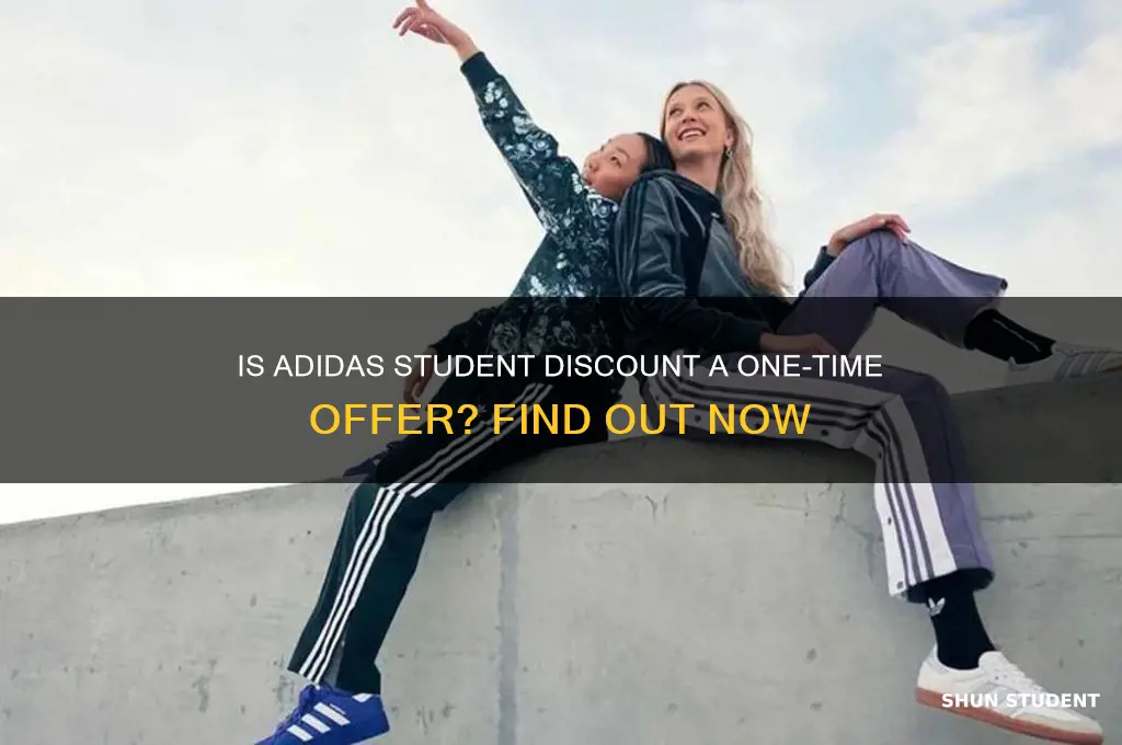 is student discount adidas one time only