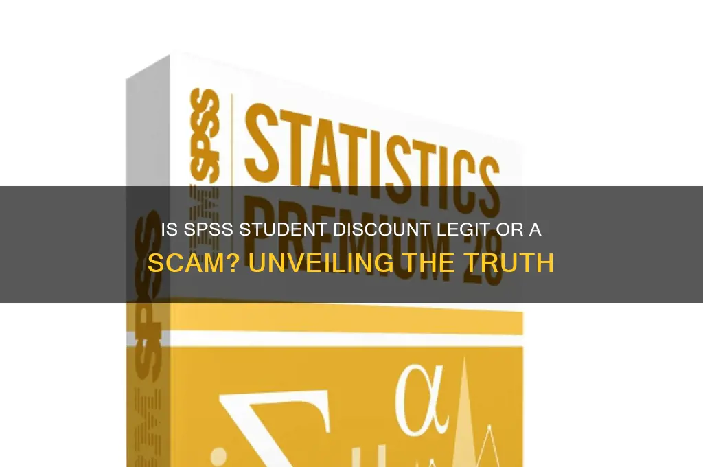 is student discounts spss a scam