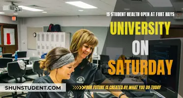 Student Health Services: Fort Hays University's Saturday Hours