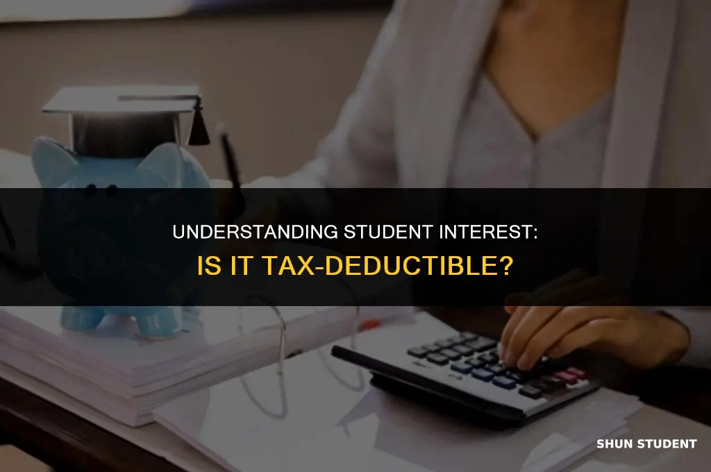is student interest paid intemized