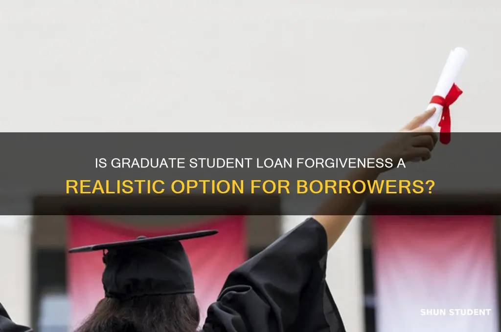 is student loan forgiveness for graduate loans
