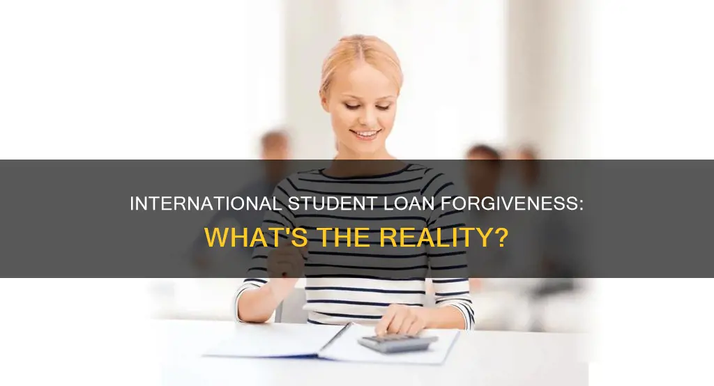 is student loan forgiveness for international students