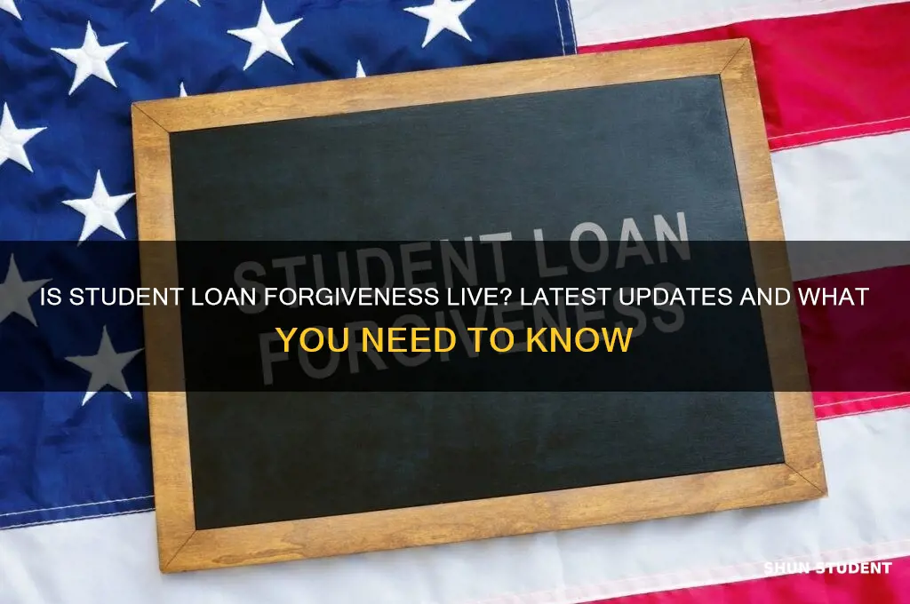 is student loan forgiveness live