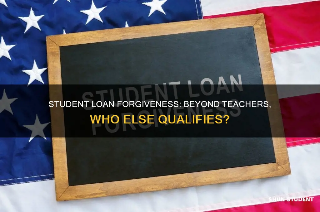 is student loan forgiveness only for teachers