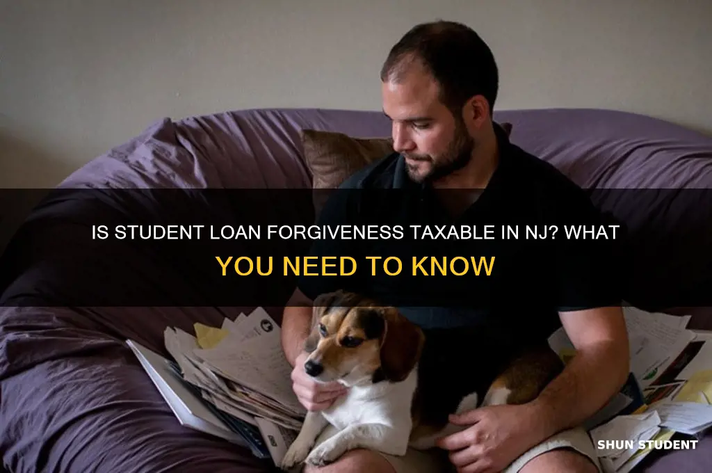 is student loan forgiveness taxable in nj