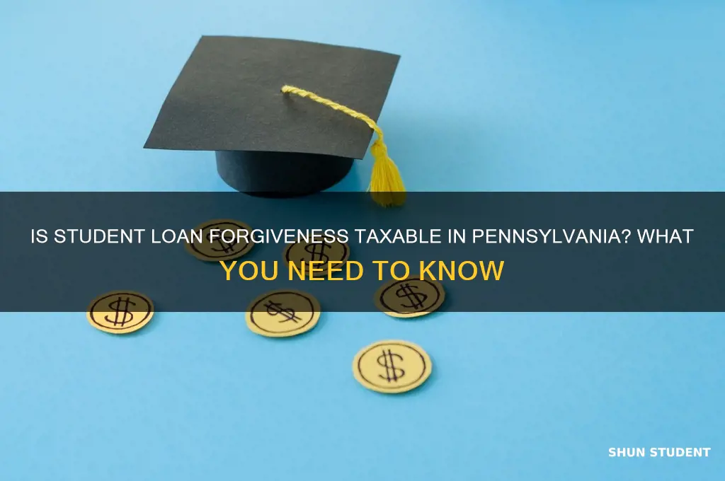 is student loan forgiveness taxable in pa