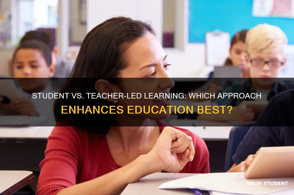 is student or teacher led better