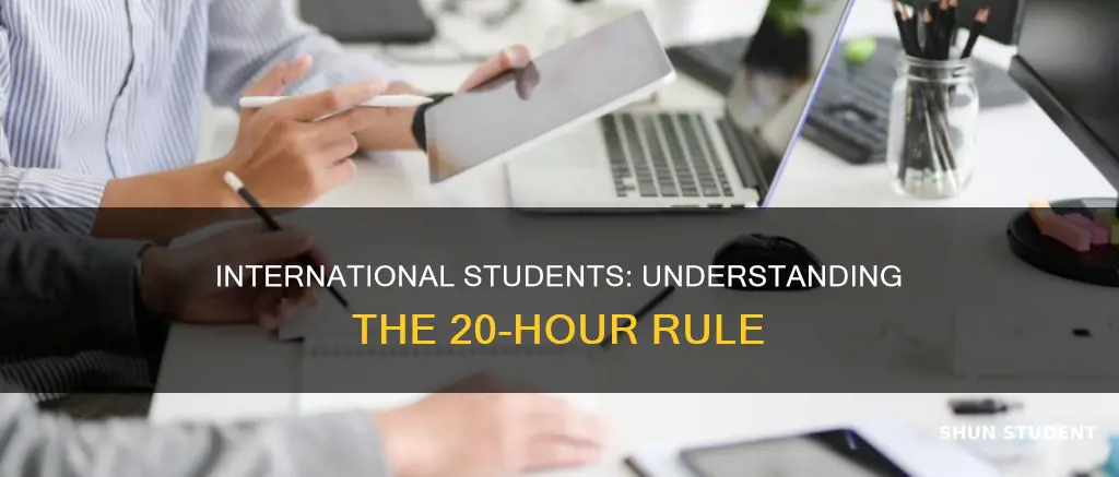 is the 20 hour rule for international students an average