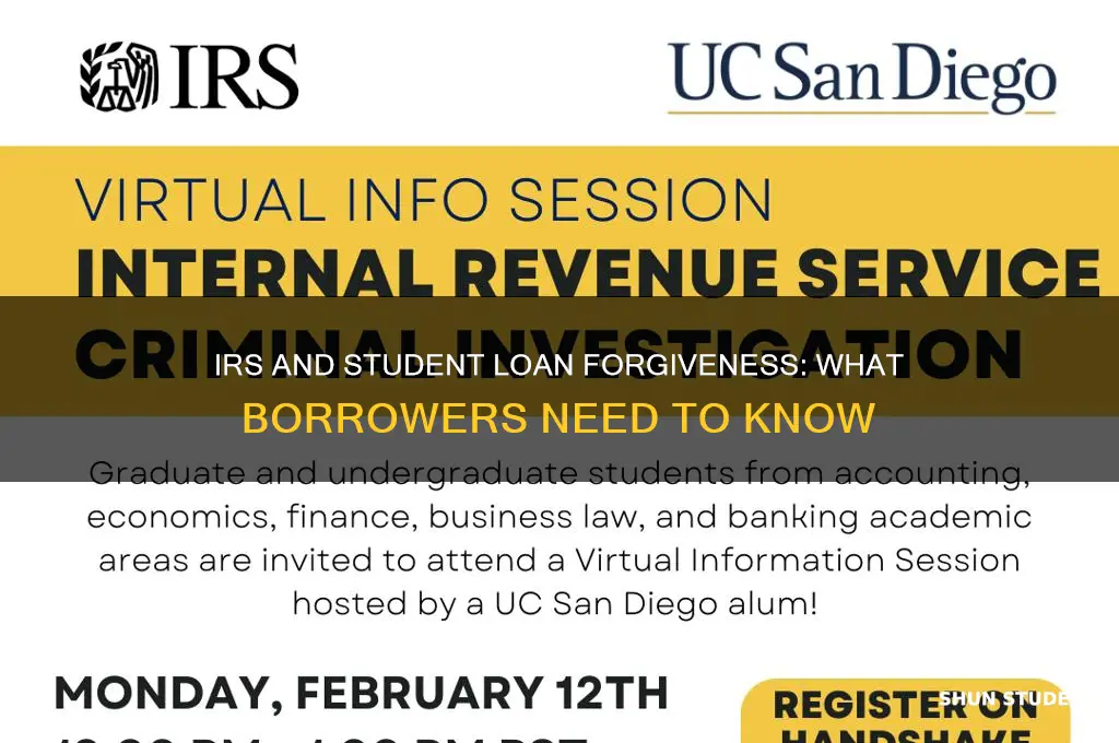 is the irs forgiving student loans