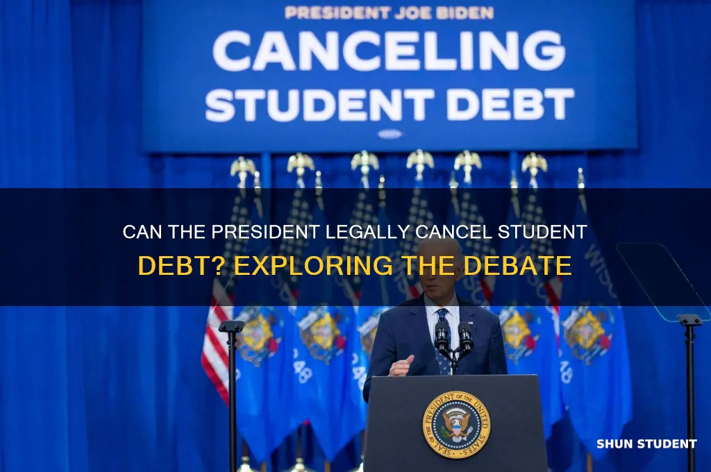 is the president able to forgive student debt