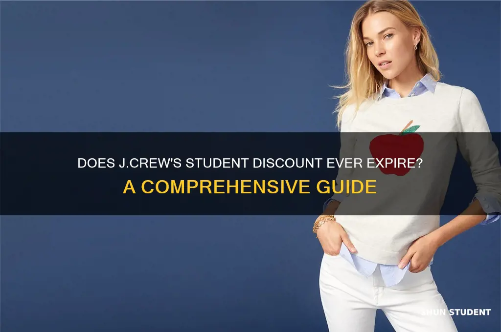 is the student discount at jcrew endless