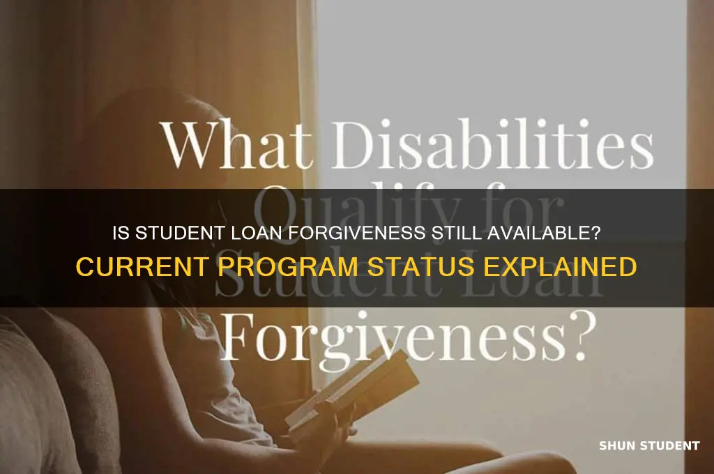 is the student loan forgiveness program still active
