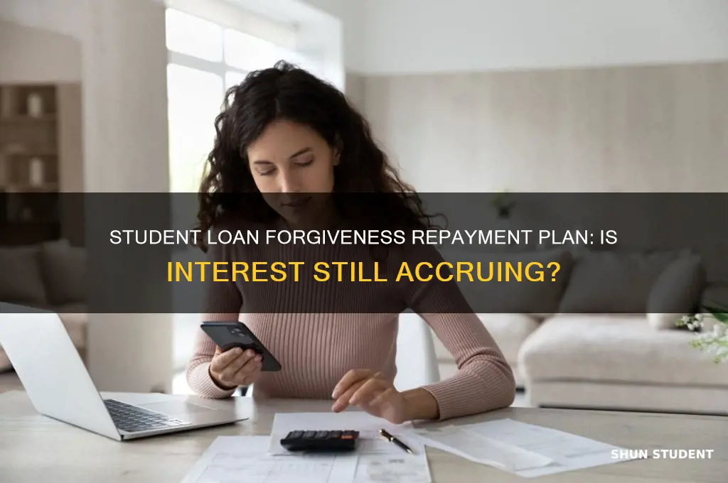 is the student loan forgivness repayment plan still gaining interest