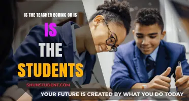 Boring Lessons: Teacher's Fault or Student Disengagement?