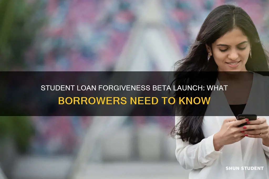 is there a beta launch for student loan forgiveness