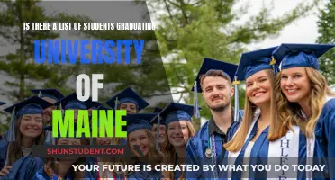 UMaine Grad List: Who's Crossing the Stage?