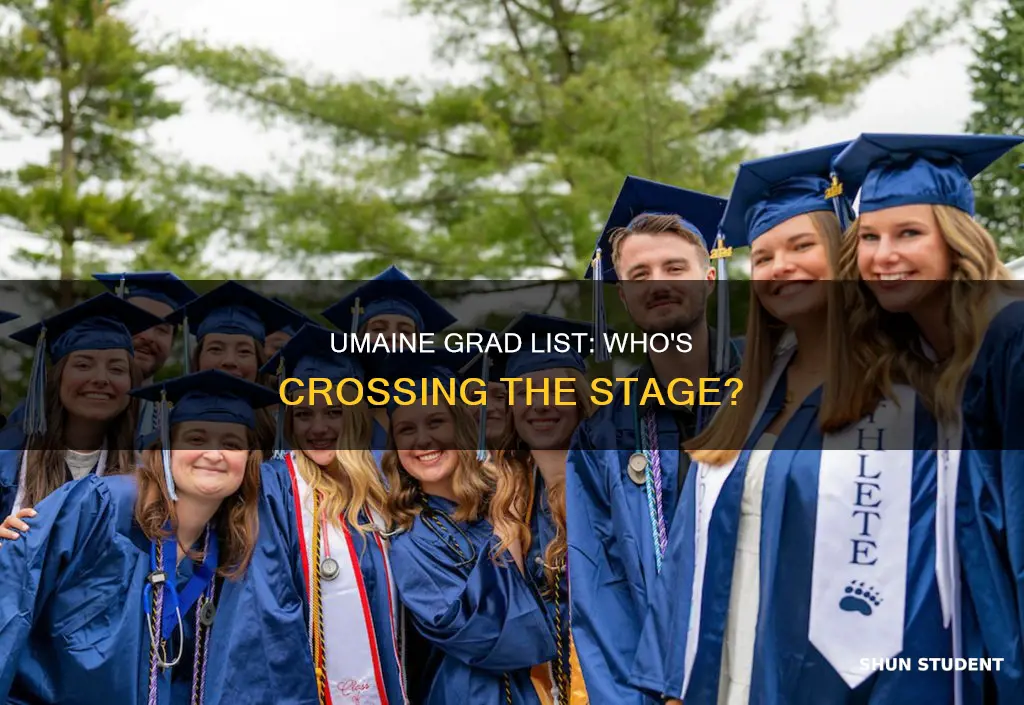 is there a list of students graduating university of maine