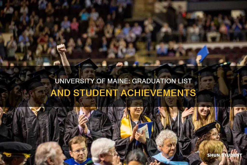 is there a list of students graduating university of maine