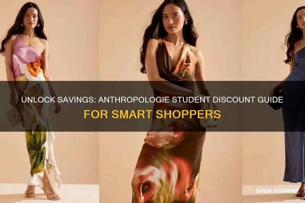 is there a student discount at anthropologie
