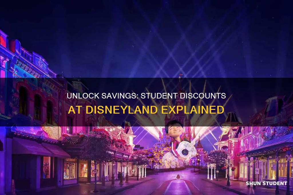 is there a student discount at disneyland