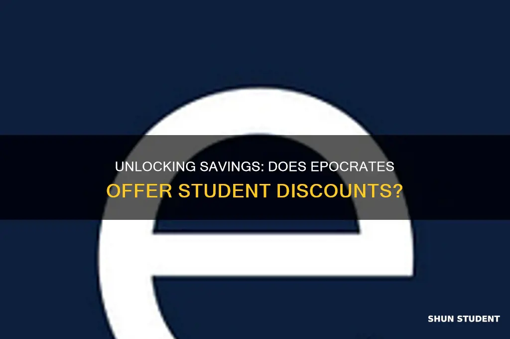 is there a student discount for epocrates
