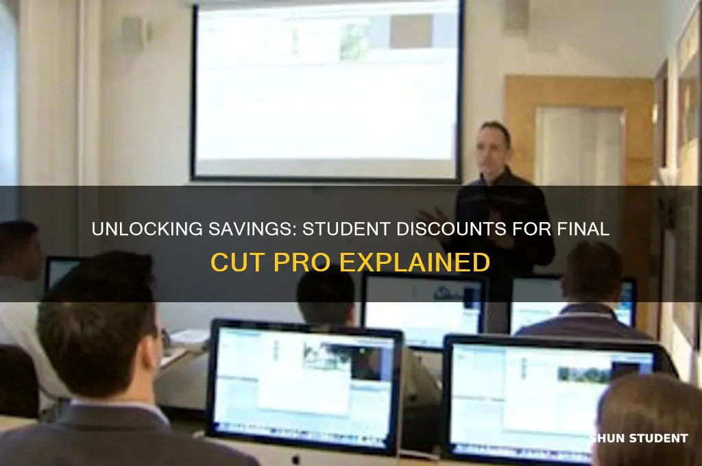is there a student discount for final cut pro