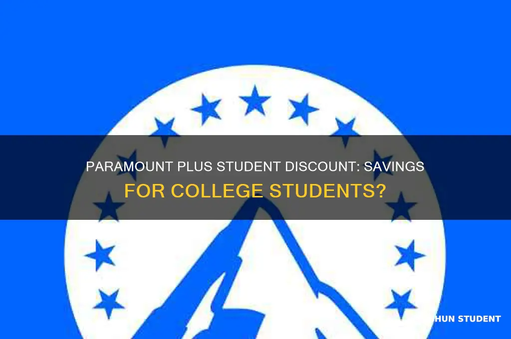 is there a student discount for paramount plus