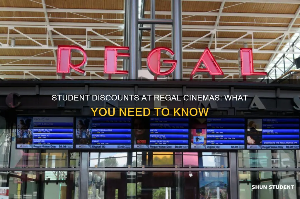 is there a student discount for regal cinemas