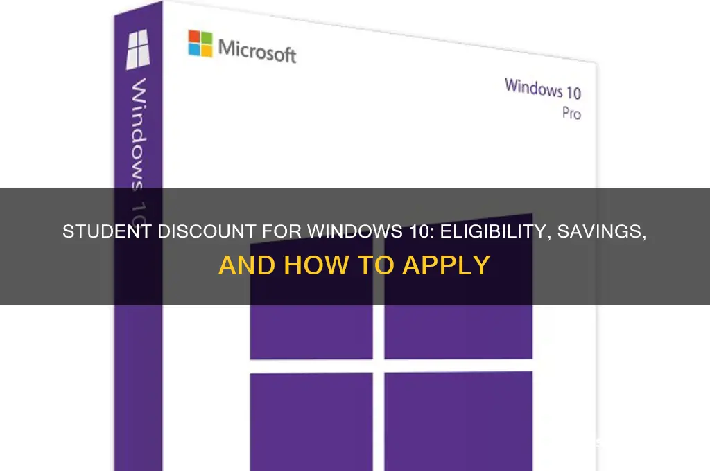 is there a student discount for windows 10