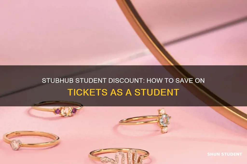 is there a student discount on stubhub