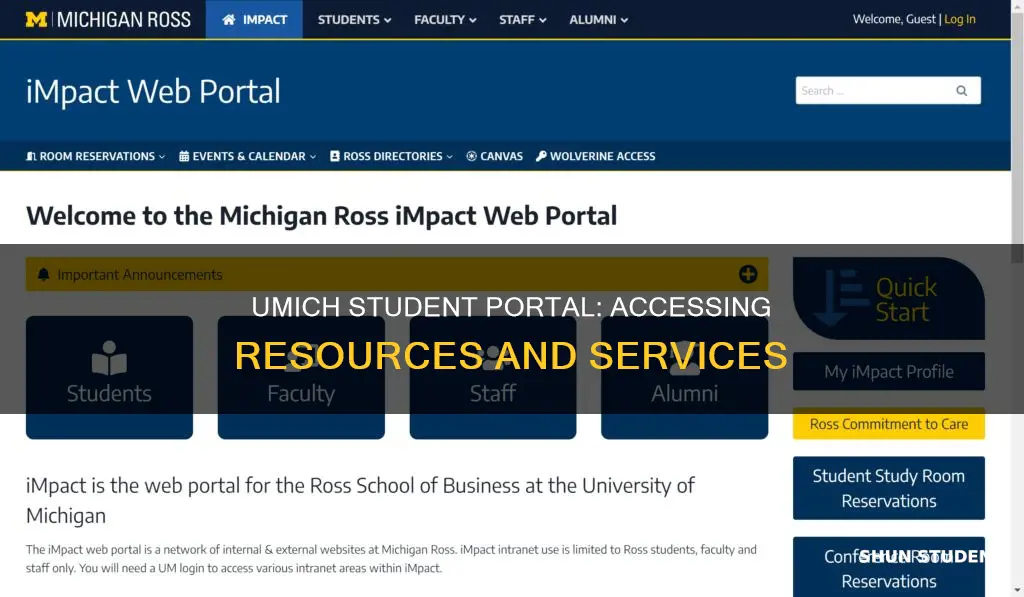 is there a student portal for university of michigan