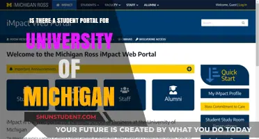 University of Michigan: Student Portal Access