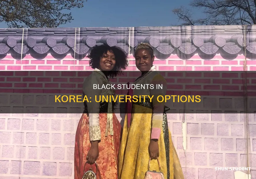 is there any universities in korea for black students