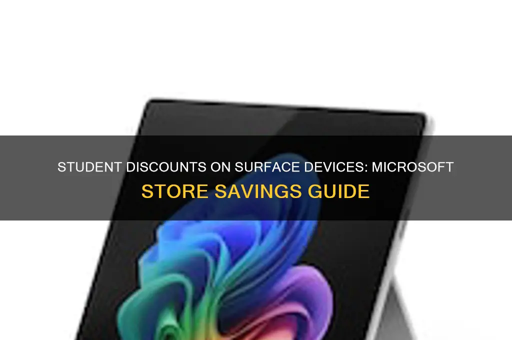 is there student discount if buy surface at microsoft store