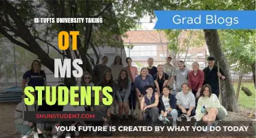 Tufts University: OT MS Program Admissions
