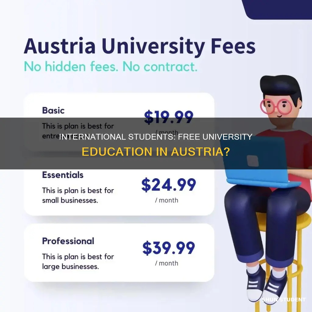 is university free in austria for international students