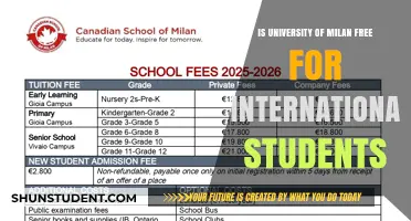 Milan University Fees: Free for International Students?