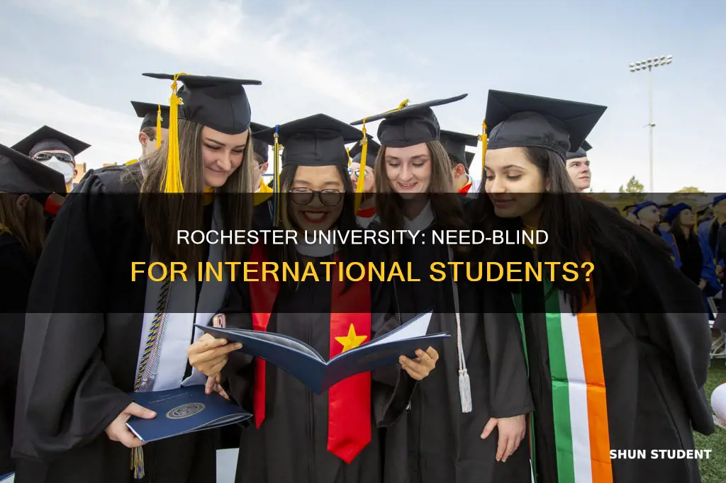 is university of rochester need blind for international students