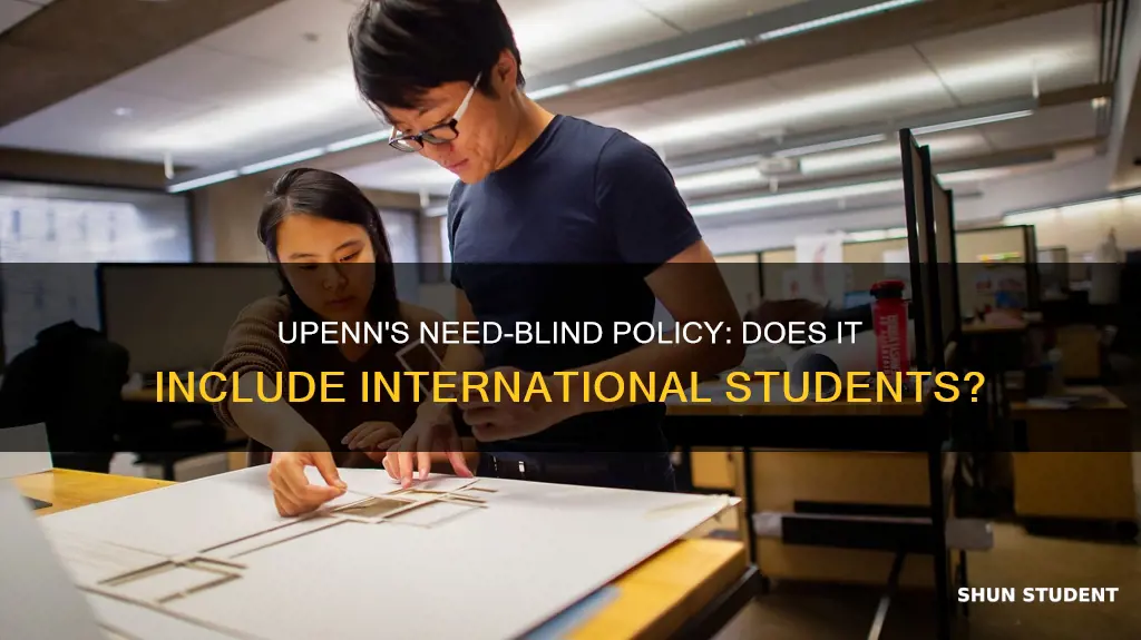 is upenn need blind for international students