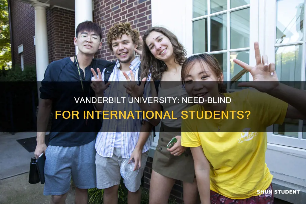 is vanderbilt university need blind for international students